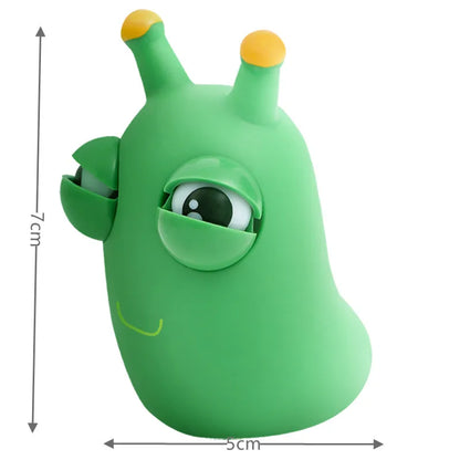 Novelty Green Worm Squeeze Toy Eye Pop Fidget Sensory