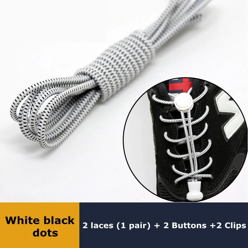 Elastic No Tie Shoe Laces Stretching Lock Lazy Shoestrings