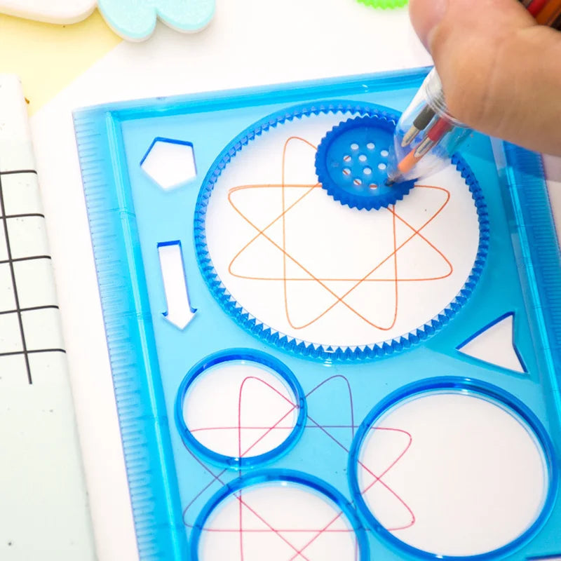 Spirograph Drawing Stencils Set Geometric Art Ruler