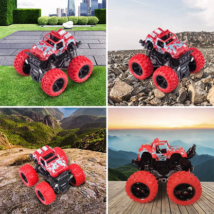 Pull Back Off Road Toy Car 360 Rotation Stunt SUV