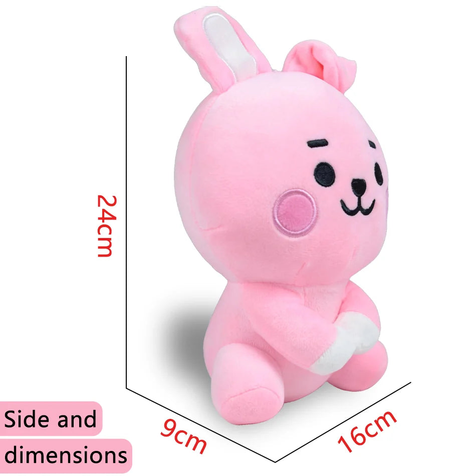 Cartoon Animal Plush Keychain Pendant Soft Bag Charm