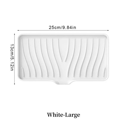 Silicone Drain Soap Box Bathroom Anti Slip Sink Tray Dish
