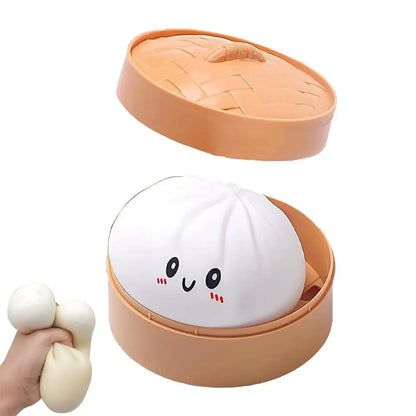 Steamed Bun Squishy Toy Squeezable Sensory Fidget