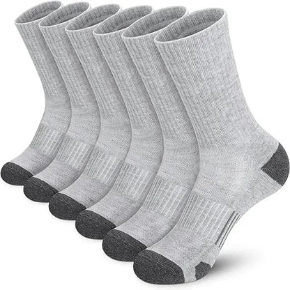 Men Non Slip Athletic Crew Socks Ground Gripping Sports