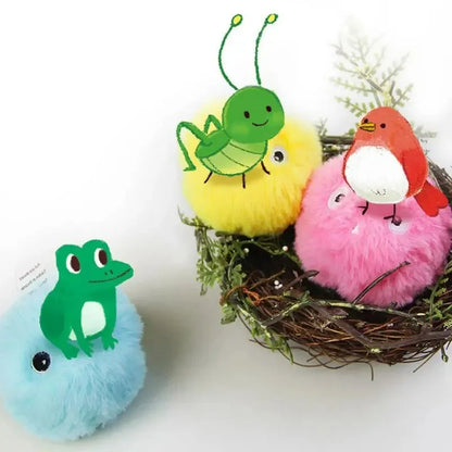 Chirping Sound Cat Toy Ball Interactive Sounding Teaser