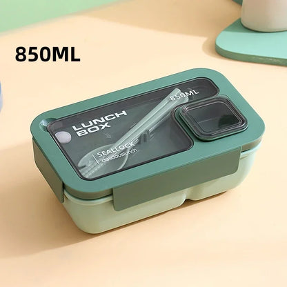1pcs Lunch Box Portable Lunch Bags for Children School Office Bento Box with Tableware  Complete Kit Microwavable Heating