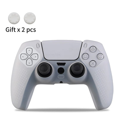 Silicone Protective Cover Sleeve For PS5 Controller Accessories Rubber Case For PS5 Slim Gamepad Joysticks Thumb Grips Caps