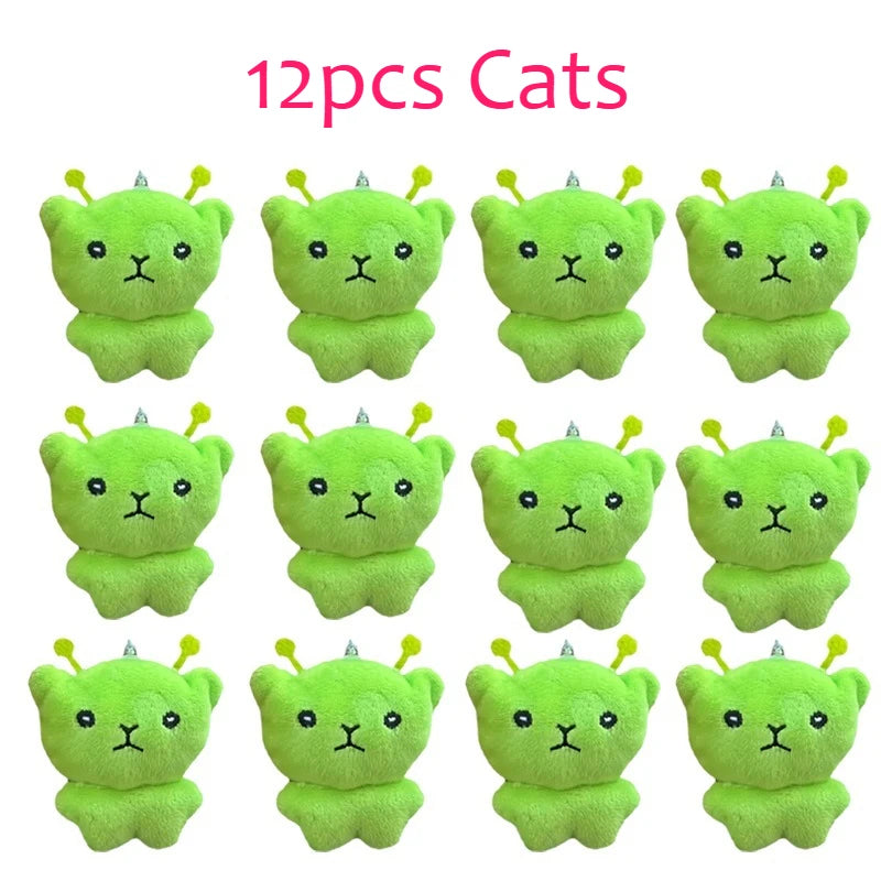 Alien Cat Plush Keychain Mini Soft Bag Pendant Accent