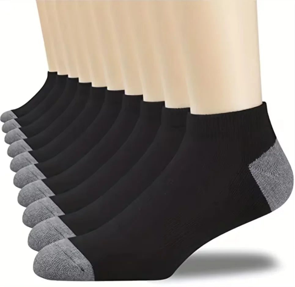 Breathable Cotton Sports Stockings Men Bamboo Fiber 10 Pack