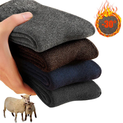 Thick Merino Wool Winter Socks Thermal Heavyweight Snow Socks