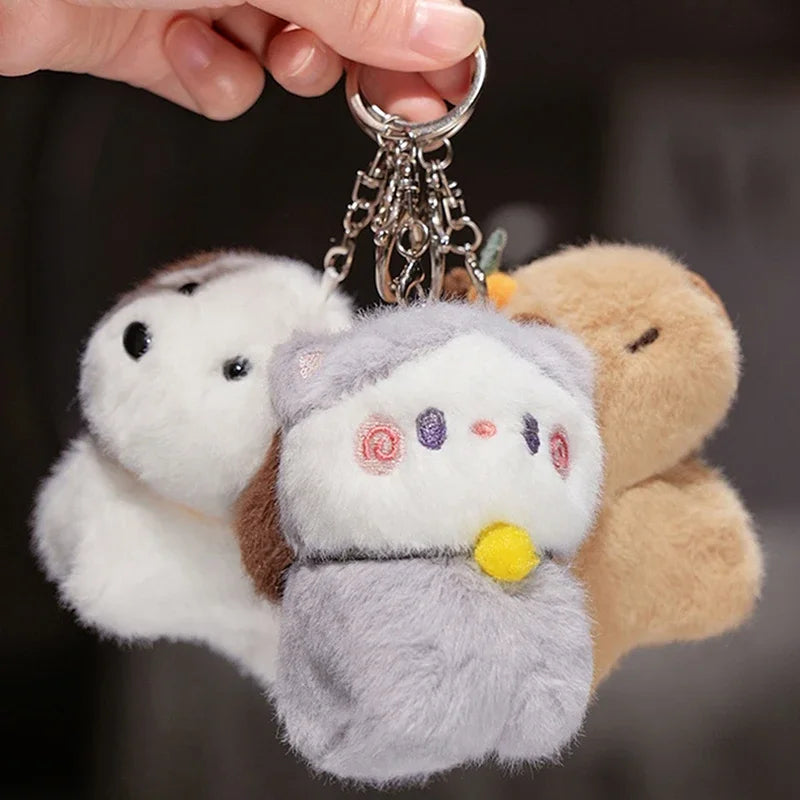 Capybara Plush Keychain Cute Bag Pendant Charm