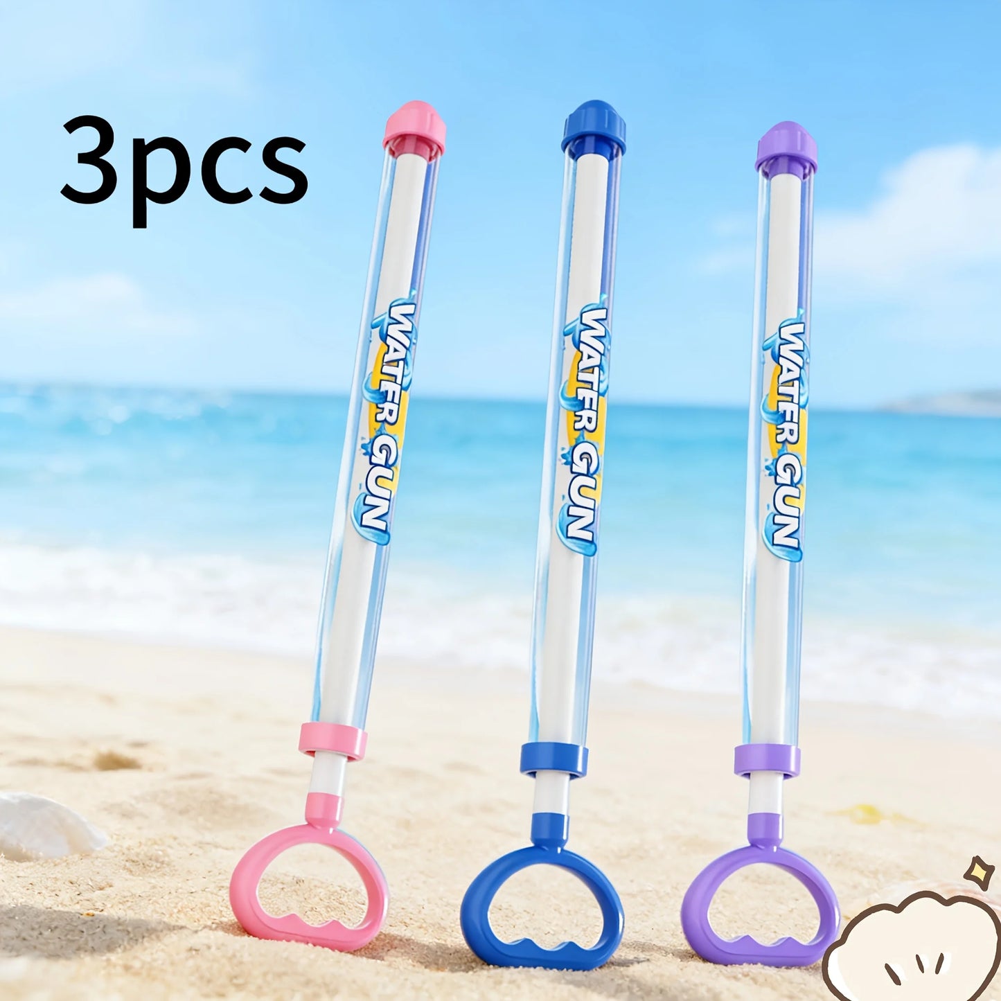 Pull Back Water Gun Spray Toy Summer Pool Blaster