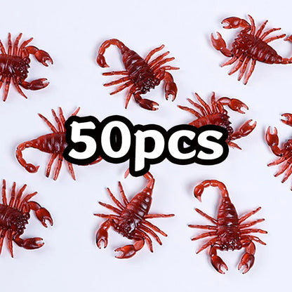 Fake Cockroach Prank Toys 50Pcs Realistic Insect Set