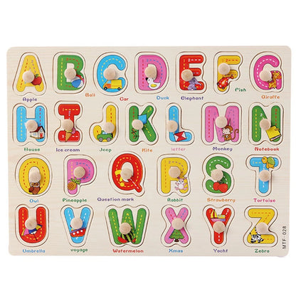 Wooden Geometric Shape Sorter Toddler Math Stacking Puzzle