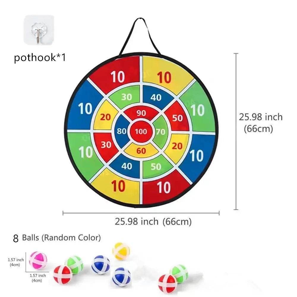 Large Sticky Ball Dart Board Family Interactive Game