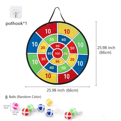 Large Sticky Ball Dart Board Family Interactive Game