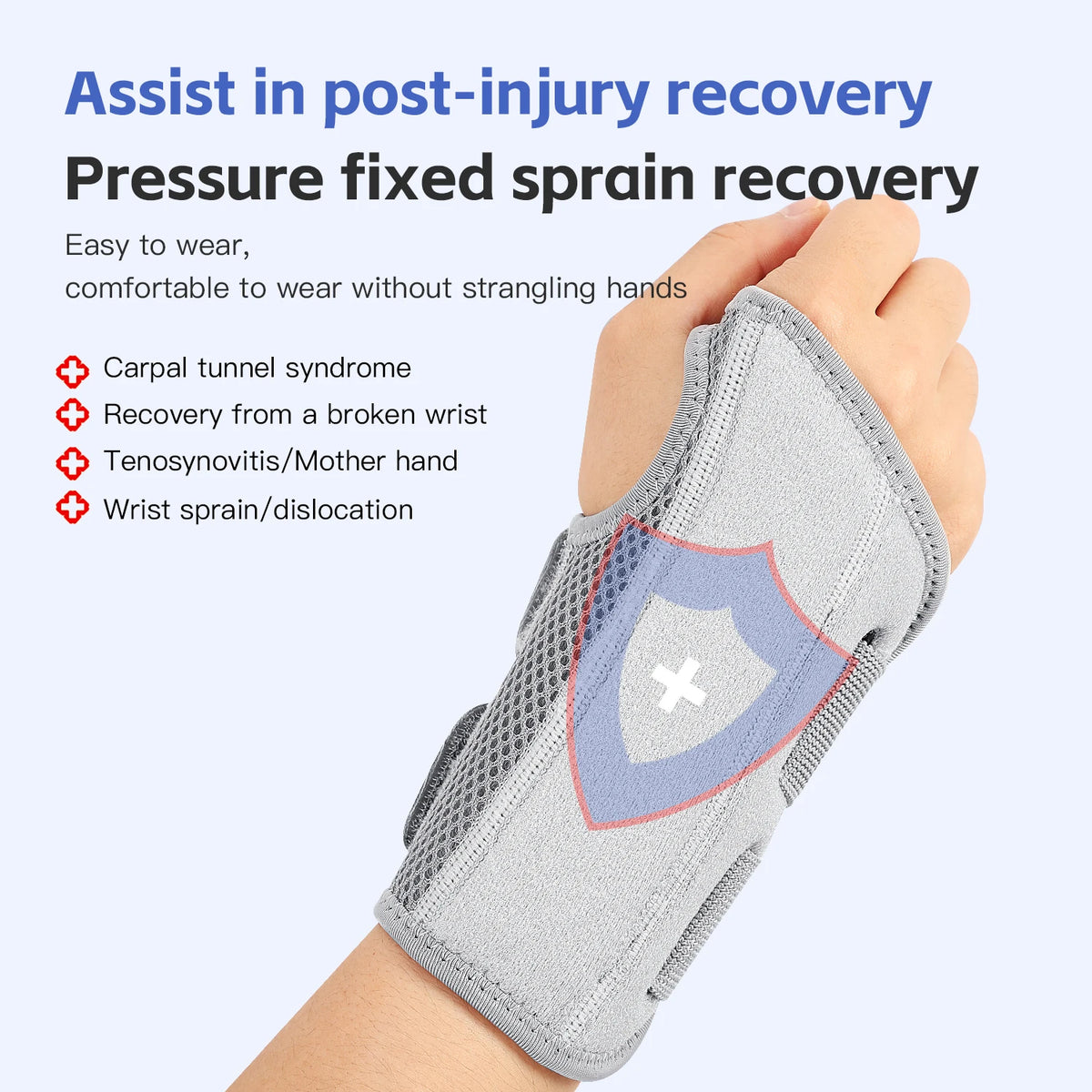 Wrist Brace for Carpal Tunnel Adjustable Hand Support Splint