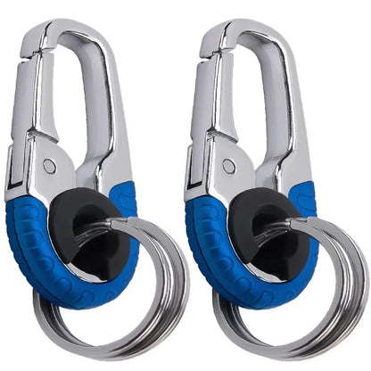Keychain Buckle for Men Stainless Steel Key Ring Key Chain Hook Outdoor Carabiner Climbing Keyfob Accessories
