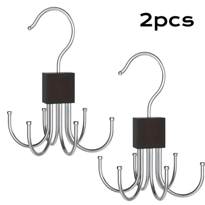 360 Rotating Storage Hanger Hook Multi Claw Closet Belt Rack