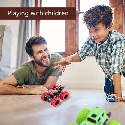 Pull Back Off Road Toy Car 360 Rotation Stunt SUV