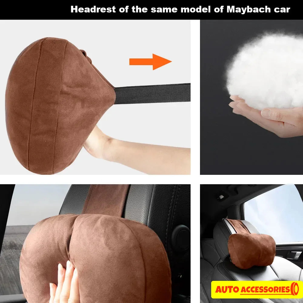 Car Headrest Neck Pillow Soft Driving Seat Cushion