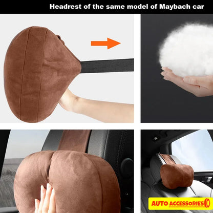 Car Headrest Neck Pillow Soft Driving Seat Cushion