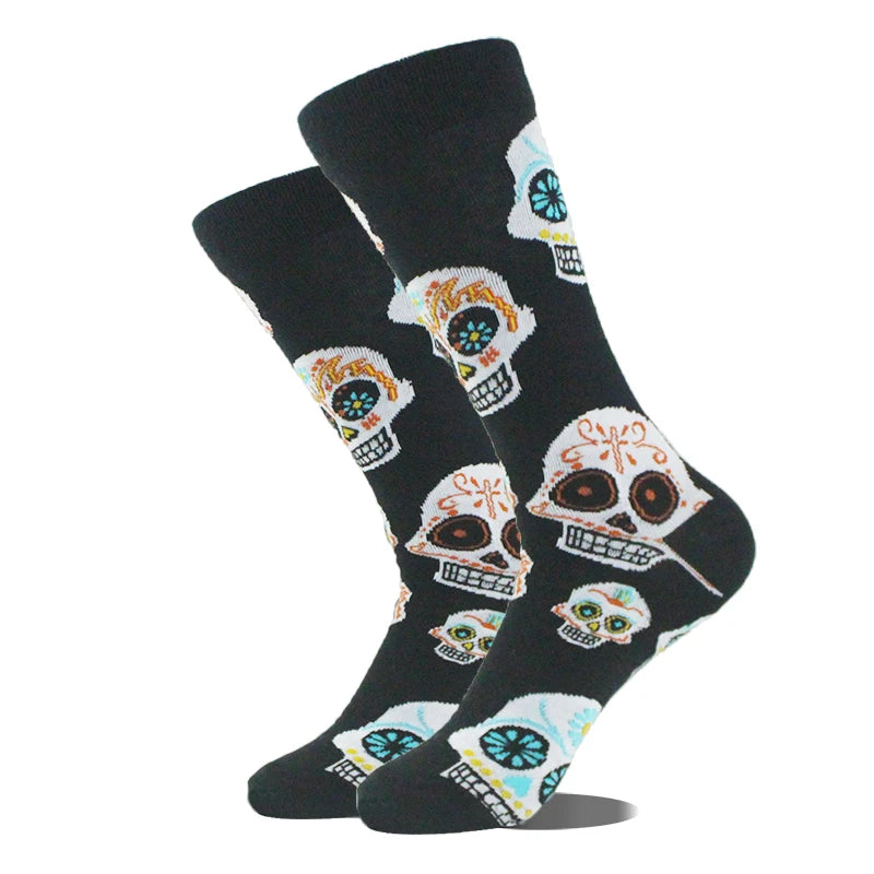 Novelty Dinosaur Crew Skateboard Socks Funny Men