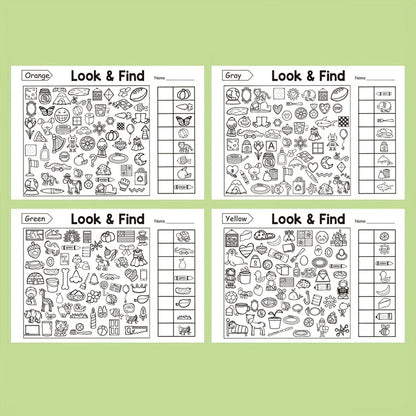 Hidden Objects Coloring Book Interactive Find and Color Pages