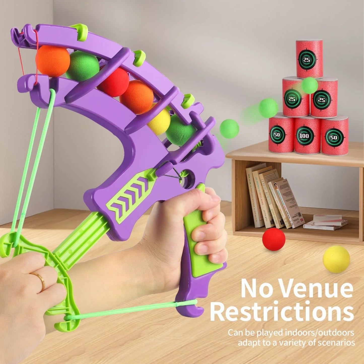 Slingshot Sticky Ball Dartboard Montessori Target Game