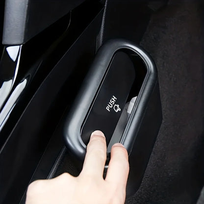 Mini Car Trash Can Pressing Type Vehicle Garbage Bin