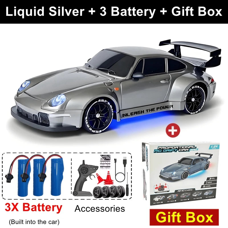1:24 4WD RC Drift Car Mini 4x4 Remote Control Model