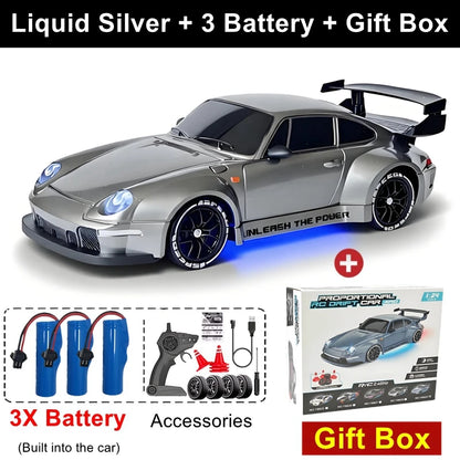 1:24 4WD RC Drift Car Mini 4x4 Remote Control Model