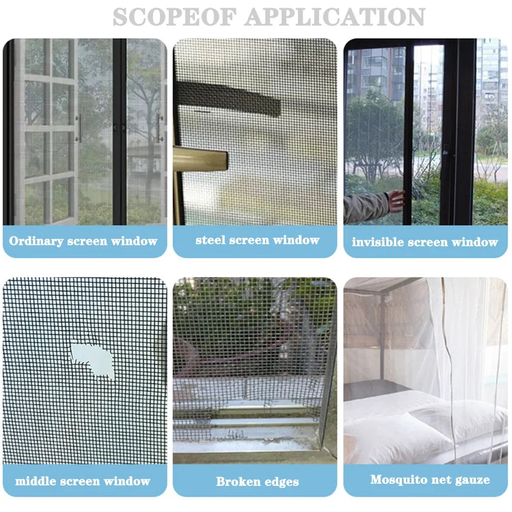 Window Screen Repair Tape Self Adhesive Mesh Patch
