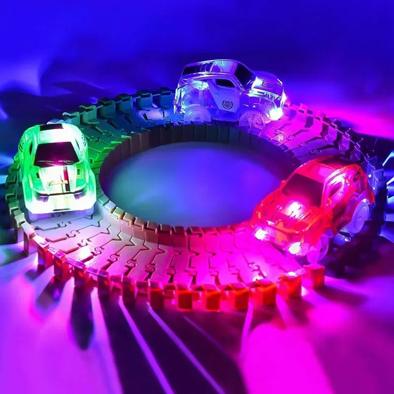 Glowing Race Track Car Toy LED Light Up Vehicle Part