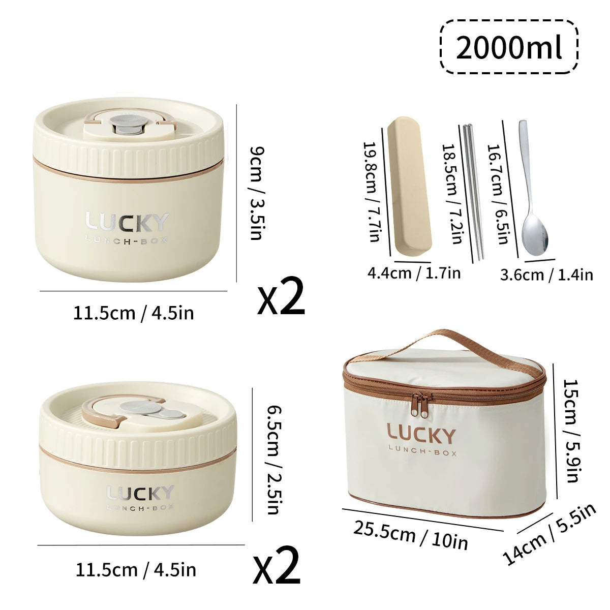 WORTHBUY 304 Stainless Steel Keep Warm Lunch Box For Student Kids Leak-proof Round Insulated Food Jar For Cold And Hot Food
