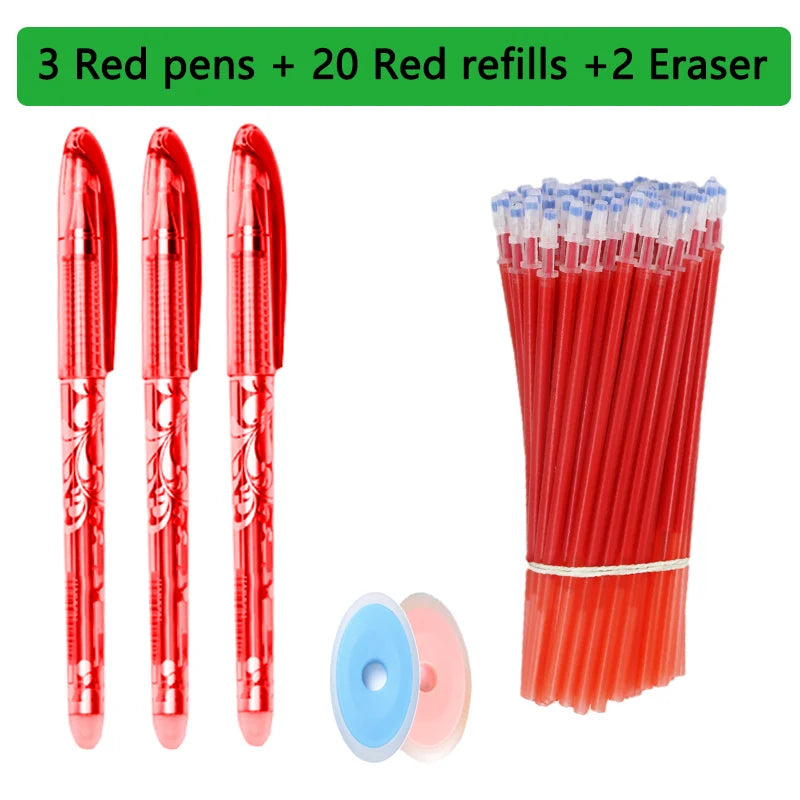 25 Pcs/set Kawaii Erasable pens Gel Pen sketch Writing Stationery for Notebook school supplies pen cute kids pens pencil