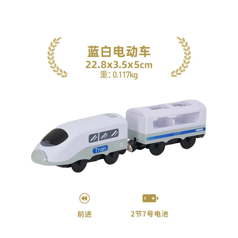 Electric Train Set Toy Engine Motorized Railway Car