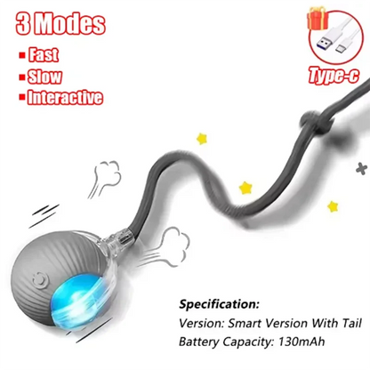 Rechargeable Automatic Rolling Ball Cat Toy Electric