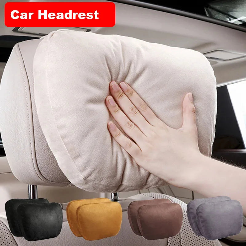 Car Headrest Neck Pillow Soft Driving Seat Cushion