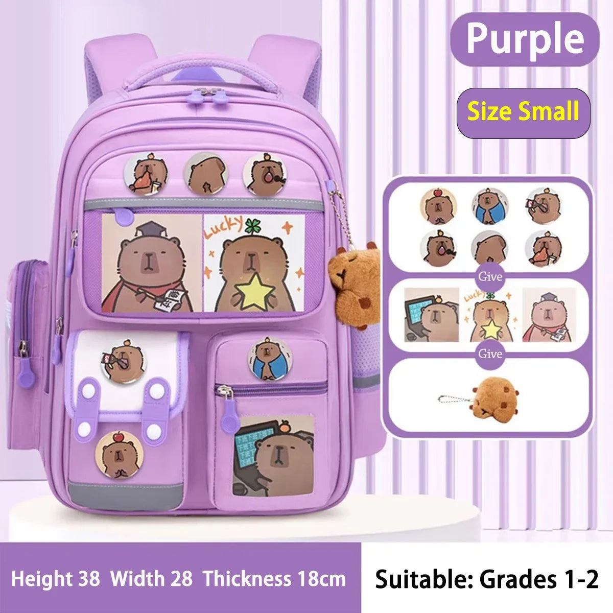 Waterproof Student School Backpack Large Capacity Ergonomic Rucksack