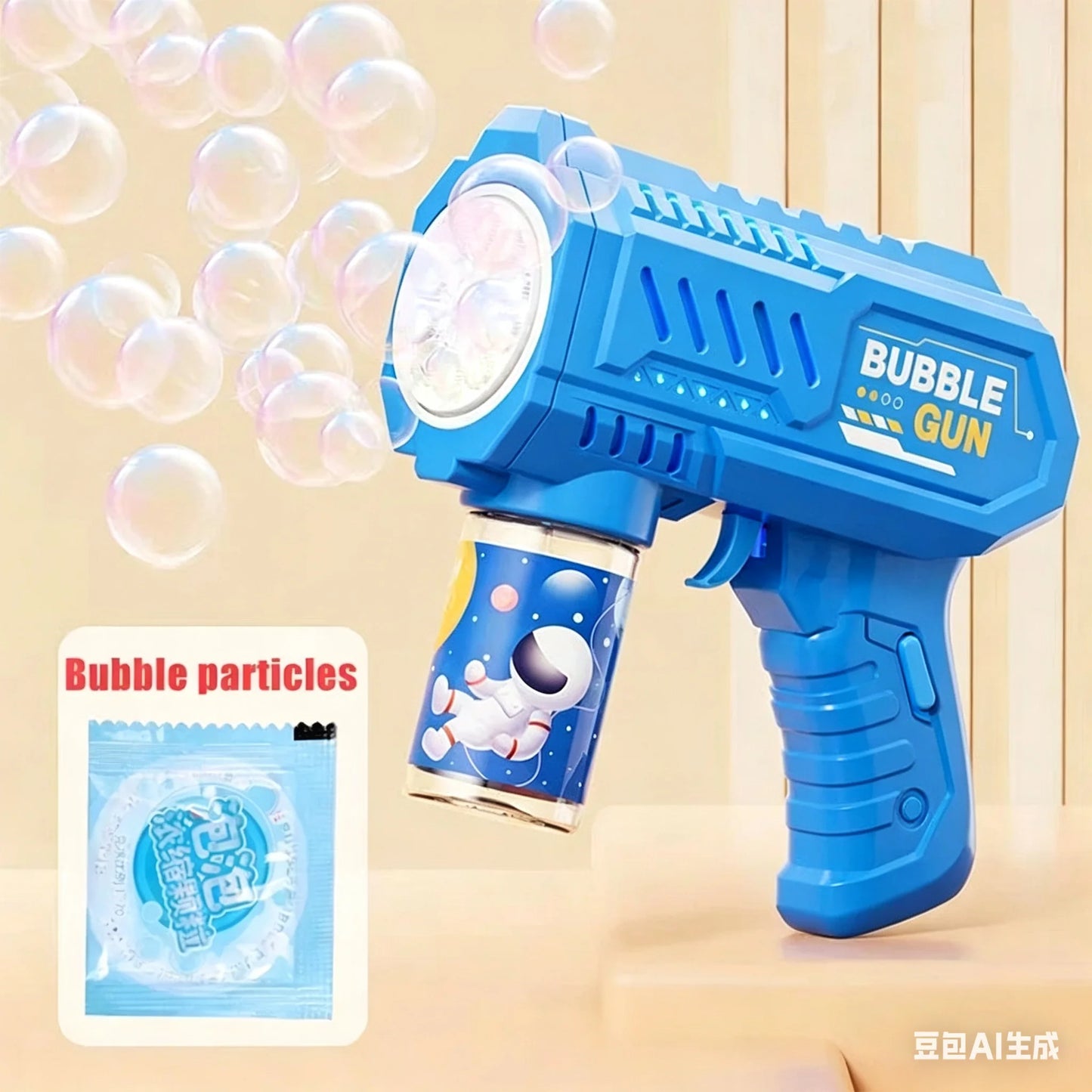Automatic Rocket Bubble Gun Electric Bubble Blower