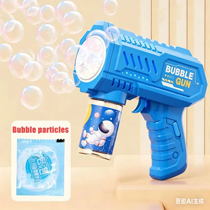 Automatic Rocket Bubble Gun Electric Bubble Blower