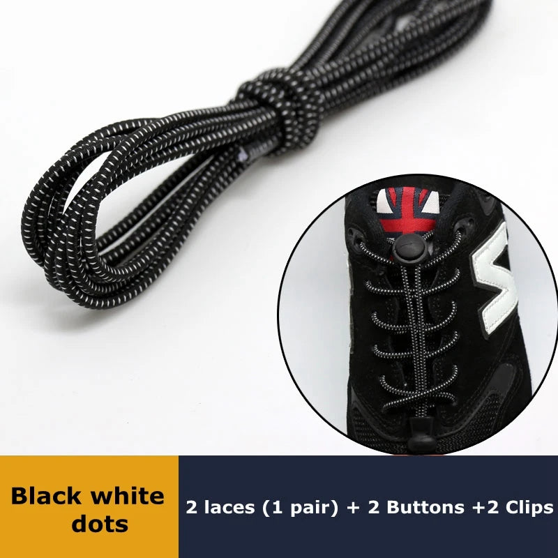 Elastic No Tie Shoe Laces Stretching Lock Lazy Shoestrings