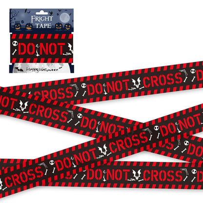 Halloween Warning Tape Plastic Skull Caution Line