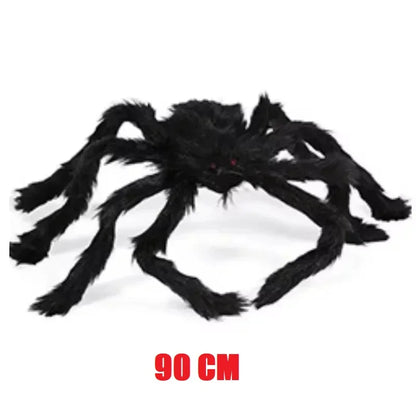 Halloween Giant Plush Spider Black Outdoor Decor Prop