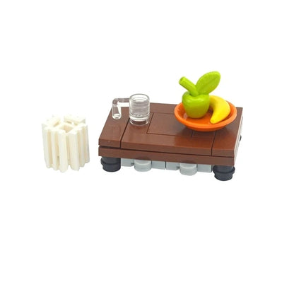 City Food Building Blocks Set Play Food MOC Bricks