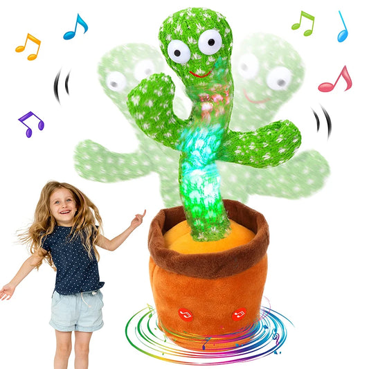 Dancing Cactus Toy Talking Plushie with 120 Songs
