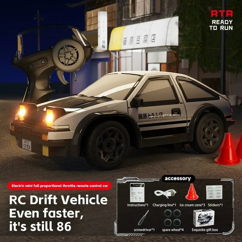 1:64 Desktop RC Drift Car Mini Remote Control Racer