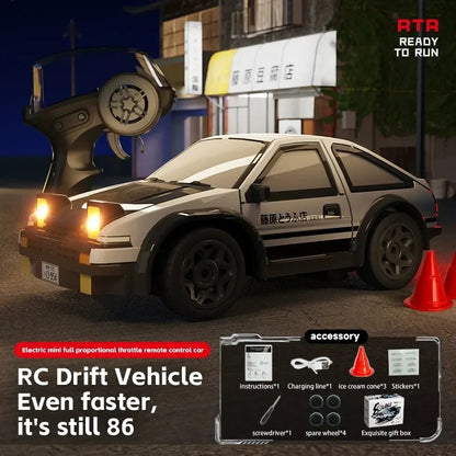 1:64 Desktop RC Drift Car Mini Remote Control Racer