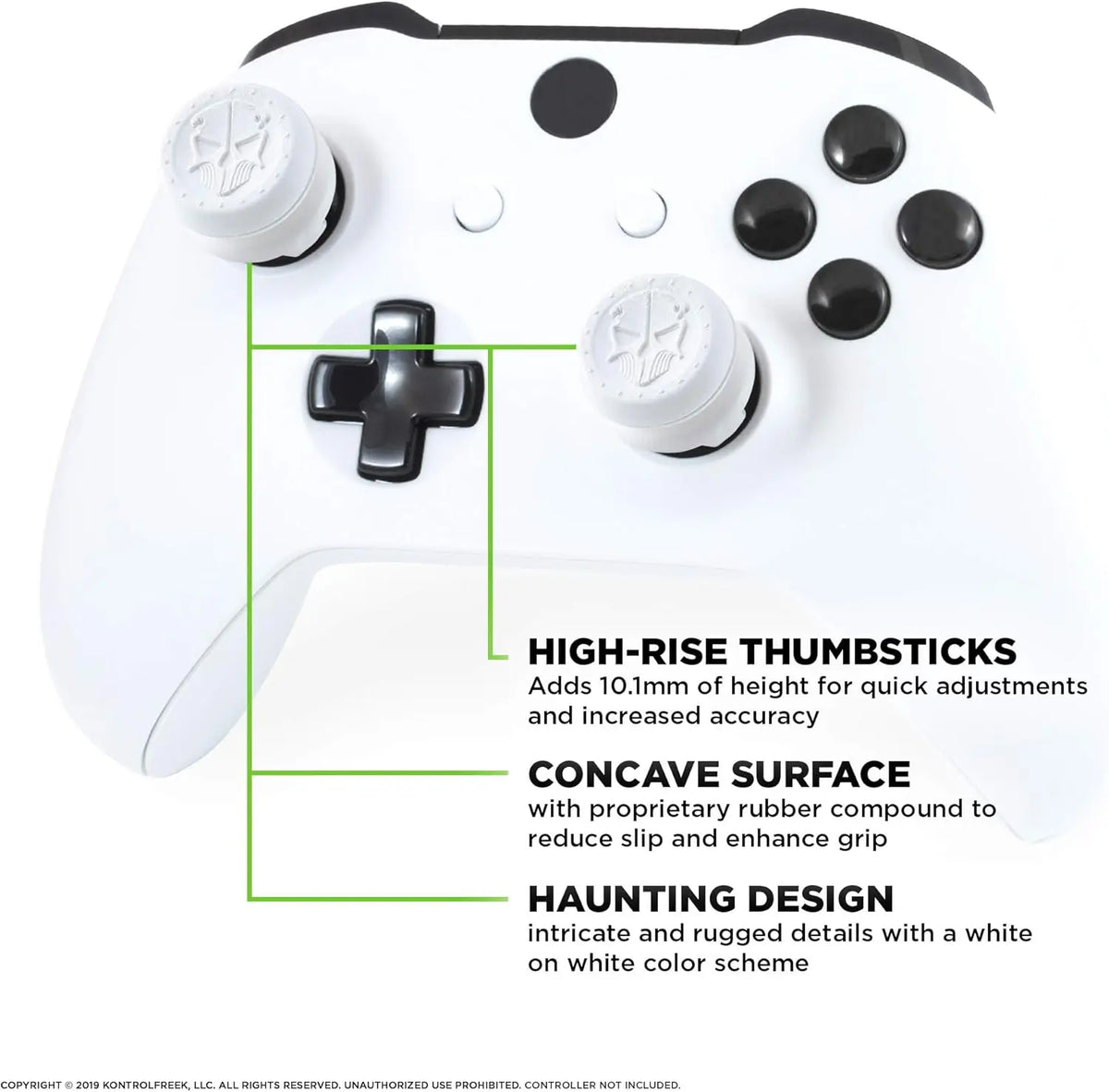 2Pcs Hand Grip Extenders Caps for Xbox Series Game Controller Gamepad Thumb Stick Grips High/Low Rise Covers For Xbox one/One S
